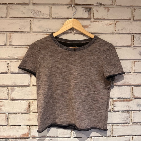 Skull Cashmere short sleeve knit top size small - Picture 2 of 6